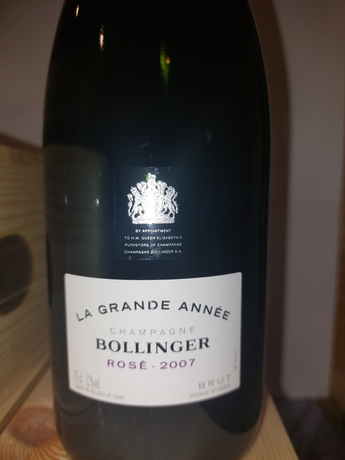 Bollinger: La Grande Année Rosé 2007 0,75L.