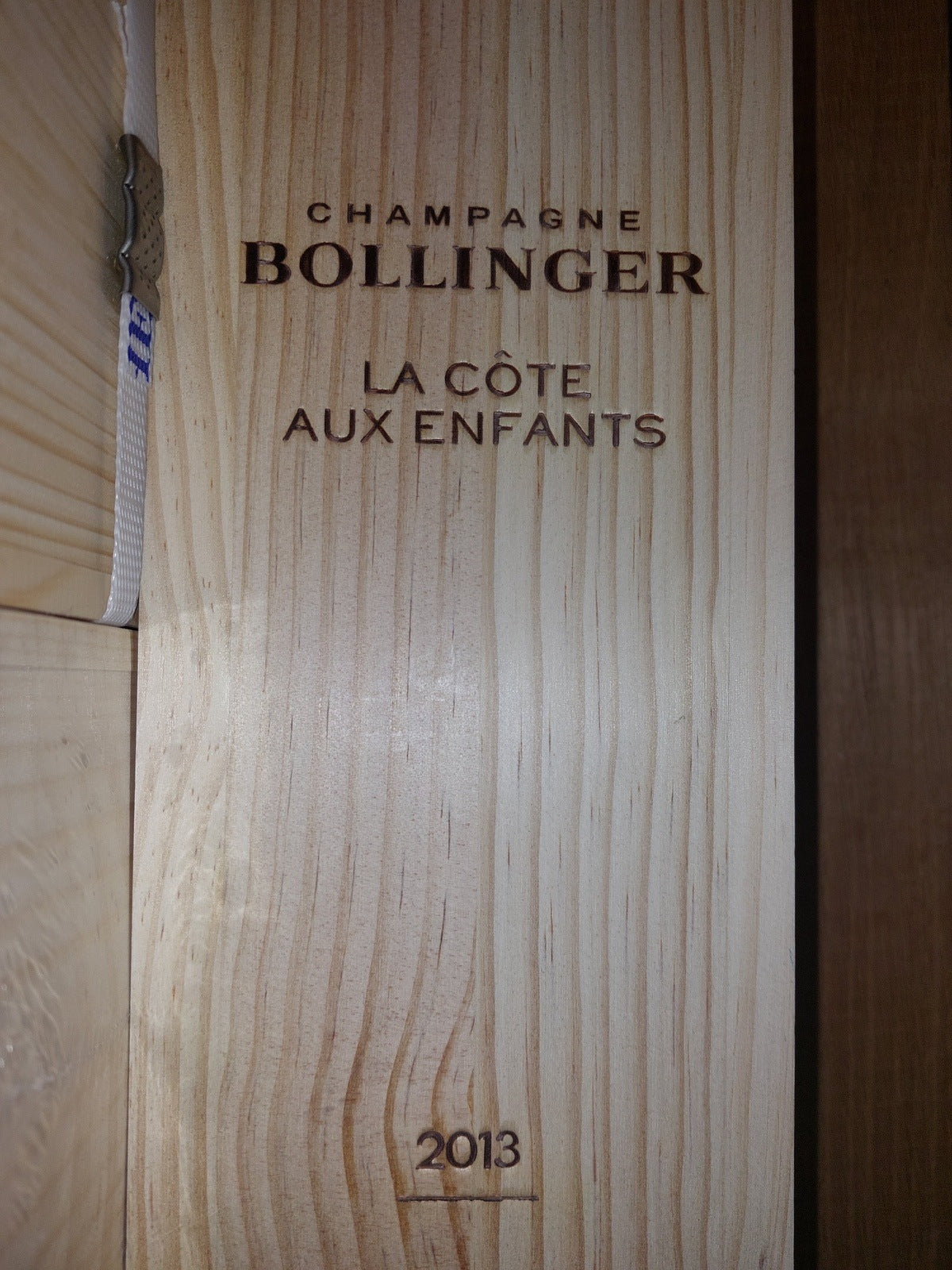 Bollinger: CHAMPAGNER BRUT LA COTE AUX ENFANTS '13 , 0,75L. OHK