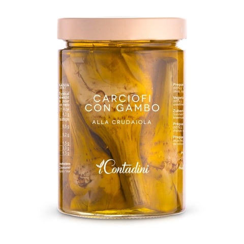 I CONTADINI: Artischoken mit Stiel alla crudaiola 520gr.