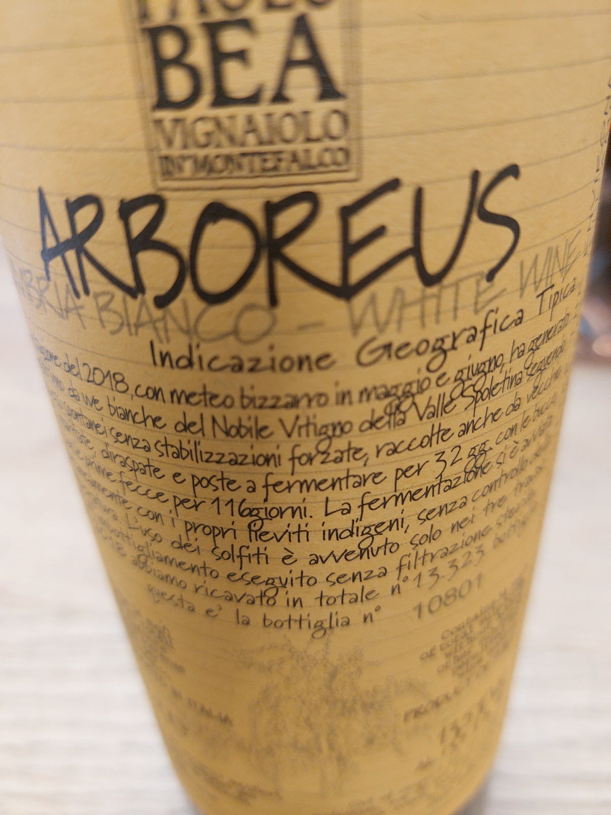 Arboreus Paolo Bea 2018 0.75 lt. 0.75l
