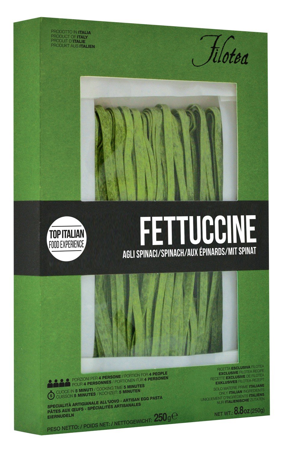 Fettuccine mit Spinat, 250g
