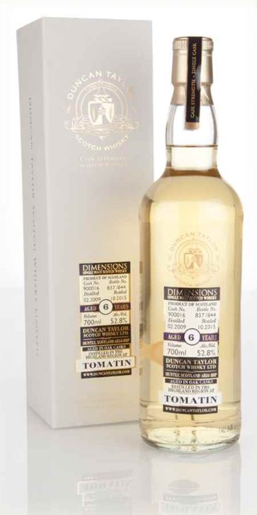 Tomatin 6 Year Old Dimensions Whisky, 700ml