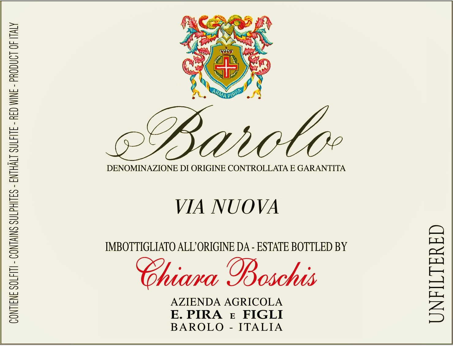 Barolo VIA NUOVA, 2017, 0,75l